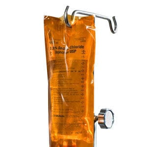 Image of Medipak UVLI Bag™ 6" x 10" Amber, Slit Top Style, for 1/2L IV Bags