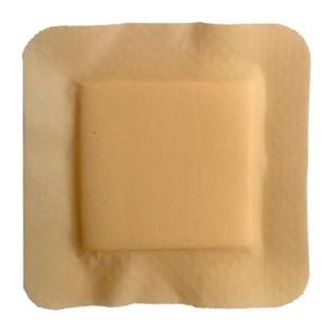 Image of MediPlus Silicone Comfort Foam Adhesive Border 4" x 4", Pad Size 2.5" x 2.5"