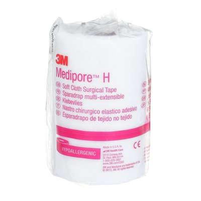 Image of Medipore H Hypoallergenic Soft Cloth Surgical Tape 4" x 10 yds.