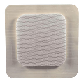 Image of MediPurpose MediPlus™ Comfort Foam Border Ag Island Dressing, Sterile 6" x 6", 4" x 4" Pad Size