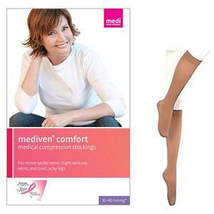 Image of Mediven Comfort Calf, 20-30, Extra Wide, Closed, Natural, Size 4
