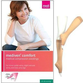 Image of Mediven Comfort Calf, 20-30, Open, Wheat, Size 5