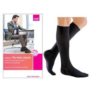 Image of Mediven for Men, Calf, 30-40 mmHg, Black, Size 5