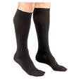 Image of Mediven Plus Calf with Beaded Silicone Top Band, 30-40 mmHg, Closed Toe, Black, Size 4