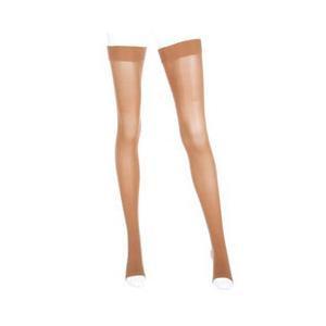 Image of Mediven Plus Thigh-High with Silicone Band, 40-50 mmHg, Open Toe, Beige, Size 3