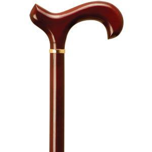 Image of Men's Derby Handle Cane, Rosewood Stain, 36" - 37"