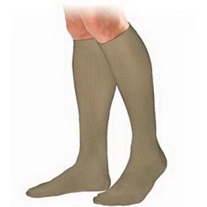 Image of Men's Knee-High Ribbed Compression Socks X-Large, Khaki