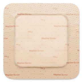Image of Mepilex Border Flex Self-Adherent Soft Silicone Foam Dressing