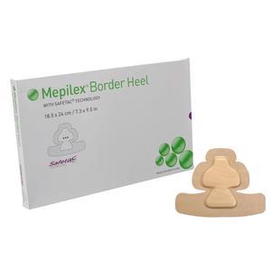 Image of Mepilex Border Heel Self-Adherent Foam Dressing, 7.3" x 9.5"
