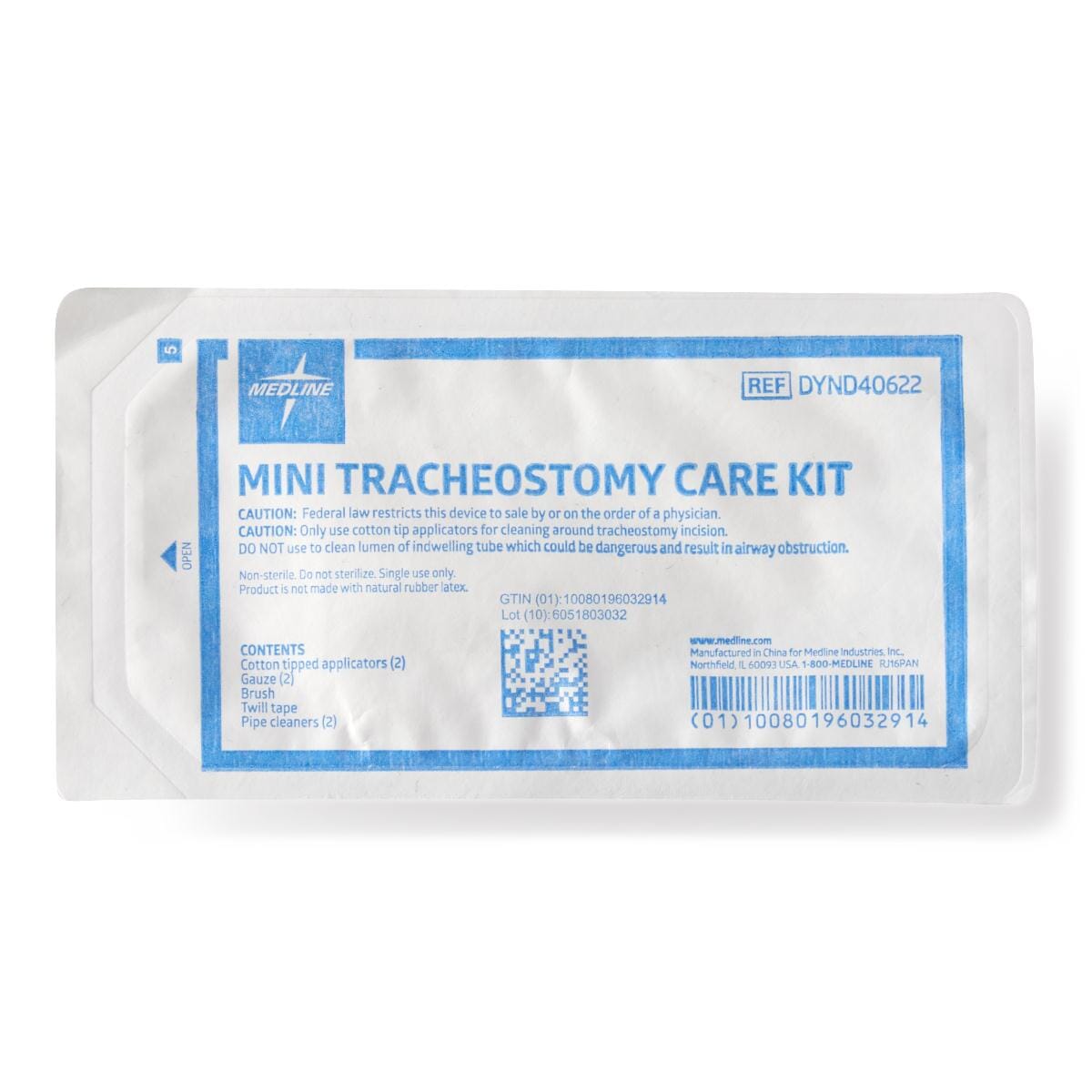 Image of Mini Tracheostomy Care and Cleaning Trays With Compartment