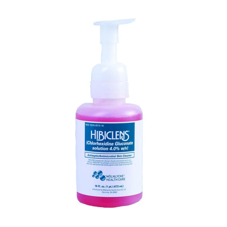 Image of Molnlycke Hibiclens with Pump, Antiseptic, Antimicrobial Skin Cleanser, 16 oz