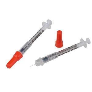 Image of Monoject Insulin Safety Syringe 30G x 5/16", 3/10 mL (100 count)