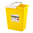 Image of Monoject™ PGII D.O.T. Compliant Sharps Disposal Container 8 gal, Yellow, Hinged Lid