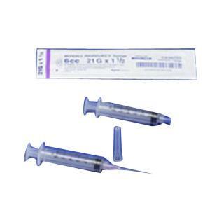 Image of Monoject SoftPack Syringe with Hypodermic Needle 22G x 1-1/2", 6 mL (100 count)