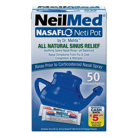 Image of NasaFlo® Neti Pot with Premixed Packets