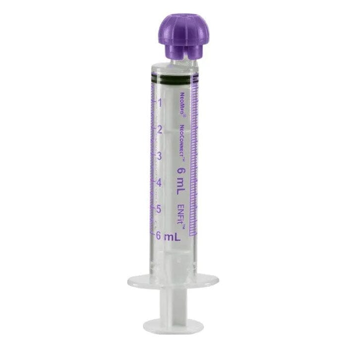 NeoMed Oral/Enteral Syringe, Purple, 6 mL