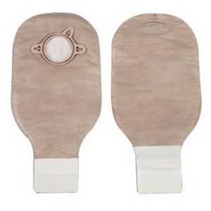 Image of Hollister New Image Two-Piece Drainable Pouch, 1-3/4" Flange, Filter, 12" L, Integrated Closure, Beige
