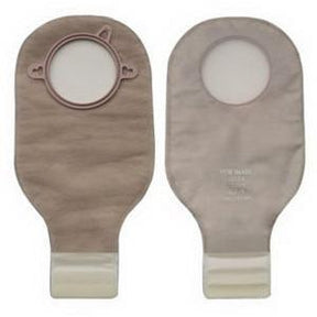 Image of Hollister New Image Two-Piece Drainable Pouch, 2-1/4" Flange, Integrated Closure, Transparent
