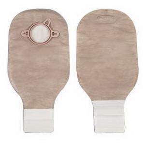 Image of Hollister New Image Two-Piece Drainable Pouch, 2-1/4" Flange, Filter, 12" L, Integrated Closure, Beige