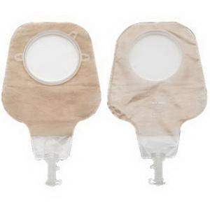 Image of Hollister New Image Two-Piece High Output Drainable Pouch, 2-1/4" Flange, Soft Tap, Ultra Clear