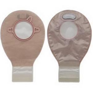 Image of Hollister New Image Two-Piece Drainable Mini Pouch, 2-3/4" Flange, Filter, 7" L, Integrated Closure, Transparent