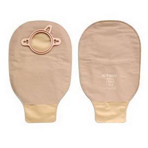 Image of Hollister New Image Two-Piece Drainable Mini Pouch, 9" L, Clamp Closure, Beige, 2-3/4" Flange
