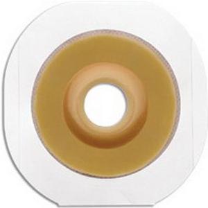 Image of Hollister New Image Flextend 1-1/8" Pre-Cut Convex Skin Barrier, 2-1/4" Flange, Tape Border, Red