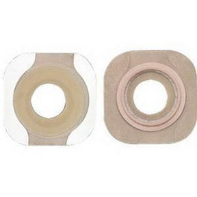 Image of Hollister New Image Flextend 1-3/8" Pre-Cut Flat Skin Barrier, 2-1/4" Flange, Tape Border, Red