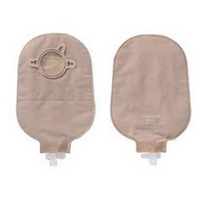 Image of Hollister New Image Two-Piece Urostomy Pouch, 1-3/4" Flange, 9" L, Anti-Reflux, Beige