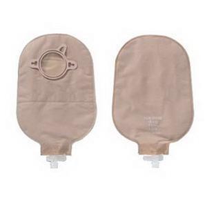 Image of Hollister New Image Two-Piece Urostomy Pouch, 2-1/4" Flange, 9" L, Anti-Reflux, Beige