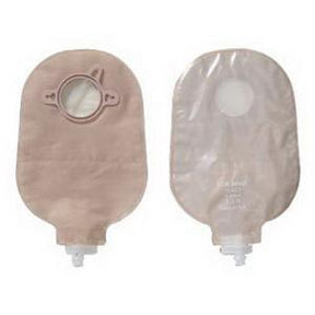 Image of Hollister New Image Two-Piece Urostomy Pouch, 2-1/4" Flange, 9" L, Anti-Reflux, Transparent