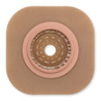 Image of New Image CeraPlus Flat Extended Wear Barrier Without Tape Border, Pre-sized 1-1/2" Opening, 2-1/4" Flange Size, Red