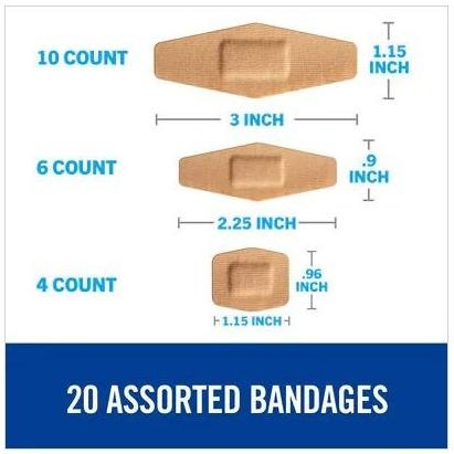 Image of Nexcare DUO Bandage, Assorted (20 Count)