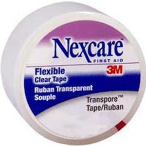Image of Nexcare Transpore Plastic Hypoallergenic Porous Tape 1" x 10 yds.