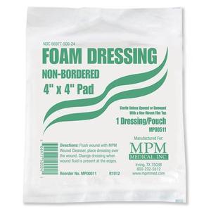 Image of Non-Bordered Foam Dressing 4" x 4"