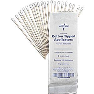Image of Non-Sterile Cotton-Tip Applicator with Wood Handle, 6"