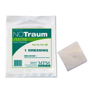Image of NoTraum Extra Bordered Silicone Foam Dressing, 4" x 4"