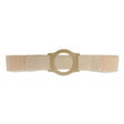 Image of Nu-Comfort 2" Wide Beige Support Belt 2-1/4" I.D. Ring Plate 32"-35" Waist Medium, Latex-Free