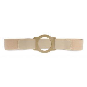 Image of Nu-Comfort 2" Wide Beige Support Belt 2-1/4" I.D. Ring Plate 36"-40" Waist Large, Latex-Free