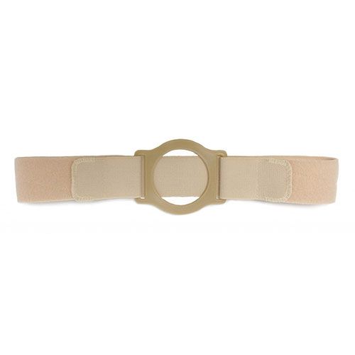 Image of Nu-Comfort 2" Wide Beige Support Belt 2-5/8" I.D. Ring Plate 28"-31" Waist Small, Latex-Free