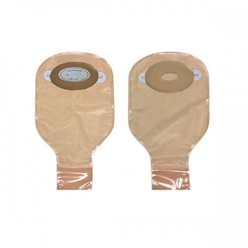 Image of Nu-Comfort Oval Drainable Pouch Custom Pre-Cut Oval 1-1/2" x 2" Opening with Barrier
