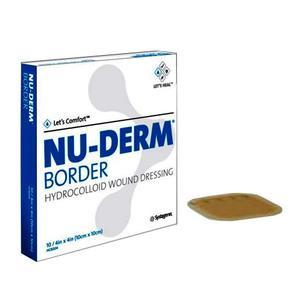 Image of Nu-Derm Standard Hydrocolloid Dressing, 4" x 4"