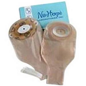 Image of Nu-Flex 1-Piece Adult Roll-Up Drainable Pouch Cut-to-Fit Convex 1-3/4" x 3-1/4" Oval