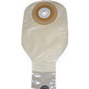 Image of Nu-Flex Adult Drain Pouch with Barrier 1/2" Pre-Cut Opening Convex, 24 oz.