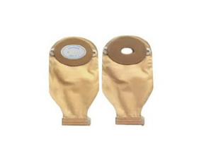Image of Nu-Flex Oval Urinary Pouch Custom 3/4" x 1-3/8" Opening Barrier #46 Deep Convexity With Flutter Valve