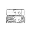 Image of Nu-Form Beige Support Belt 2-5/8" Center Opening 4" Wide 41" - 46" Waist X-Large