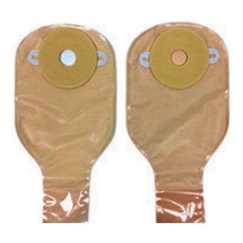 Image of Nu-Hope Drainable Pouch, 7/8" Stoma, Round Opening, Pre-Cut, Convex, Nu-Comfort Standard Wear Barrier, Opaque, Adult, 24 oz
