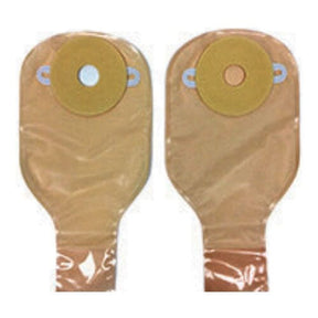 Image of Nu-Hope Drainable Pouch, 7/8" Stoma, Round Opening, Pre-Cut, Convex, Nu-Comfort Standard Wear Barrier, Opaque, Adult, 24 oz