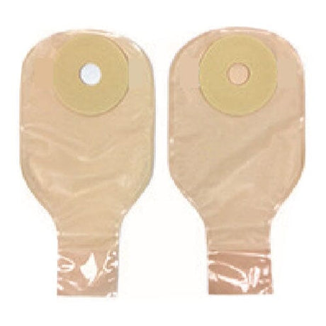 Image of Nu-Hope Nu-Flex™ Drainable Pouch, 1-1/8" Stoma, Pre-Cut, Nu-Comfort Standard Wear Barrier, Post-Operative, Extra Deep Convex, Adult, 24 oz Capacity