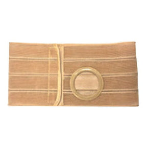 Image of Nu-Hope Nu-Form™ Support Belt, 2-7/8" x 3-3/8" Stoma, 8" Wide, Left, 1-1/2" From Bottom, Prolapse Strap, XL (41" to 47" Waist), Beige